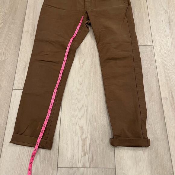 Everlane Men's Dark Brown Straight Khaki Pants Size 32x30 - Picture 4 of 9